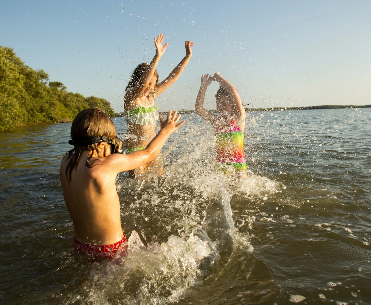 Children in the water