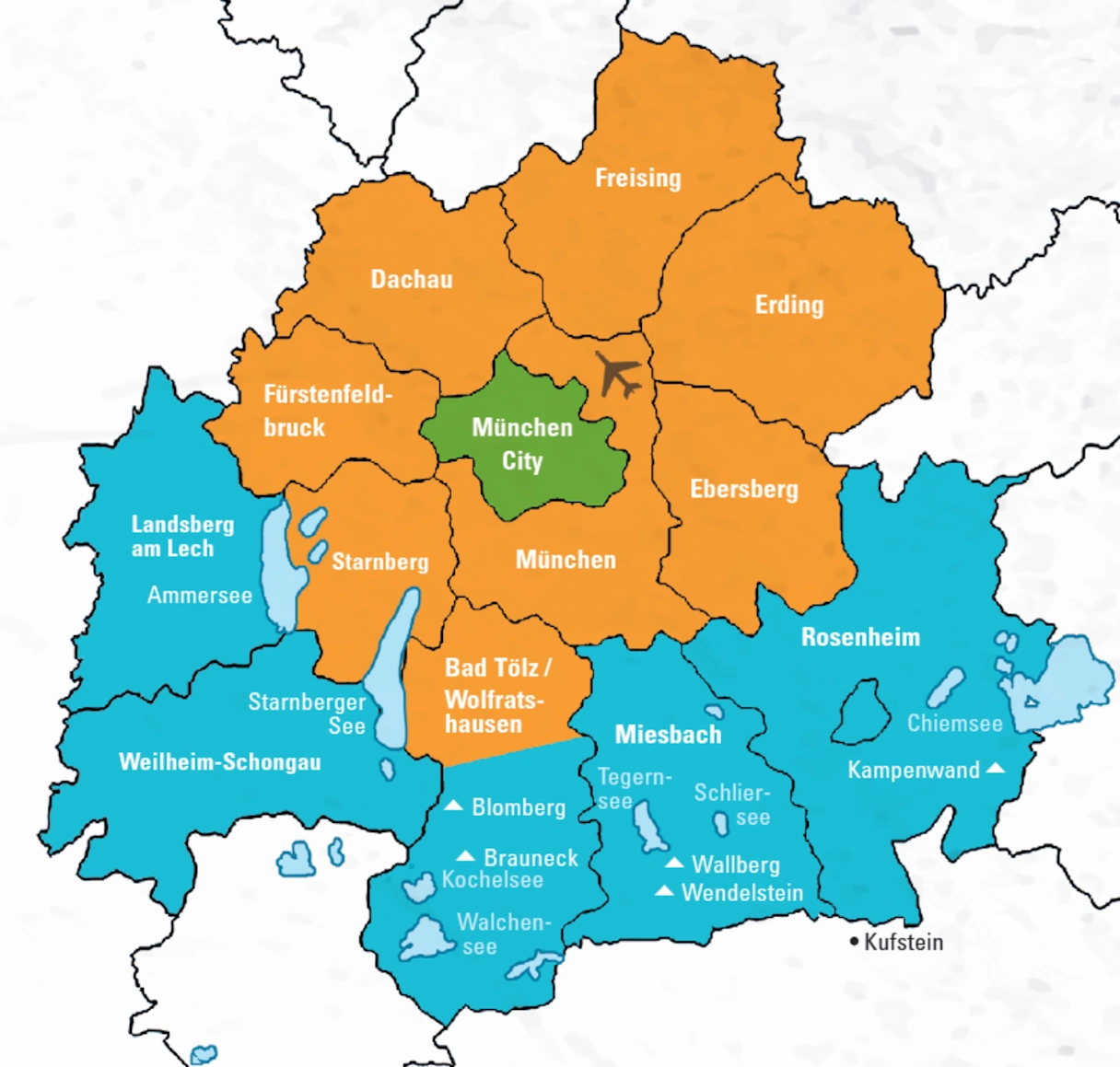 Tarfizone München und Umgebungen