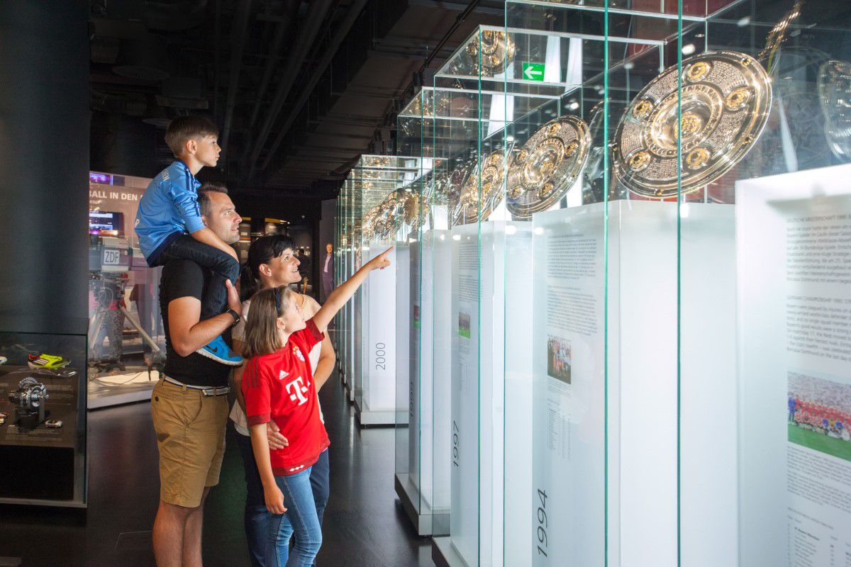 FC Bayern Museum exhibition of achievements from the club