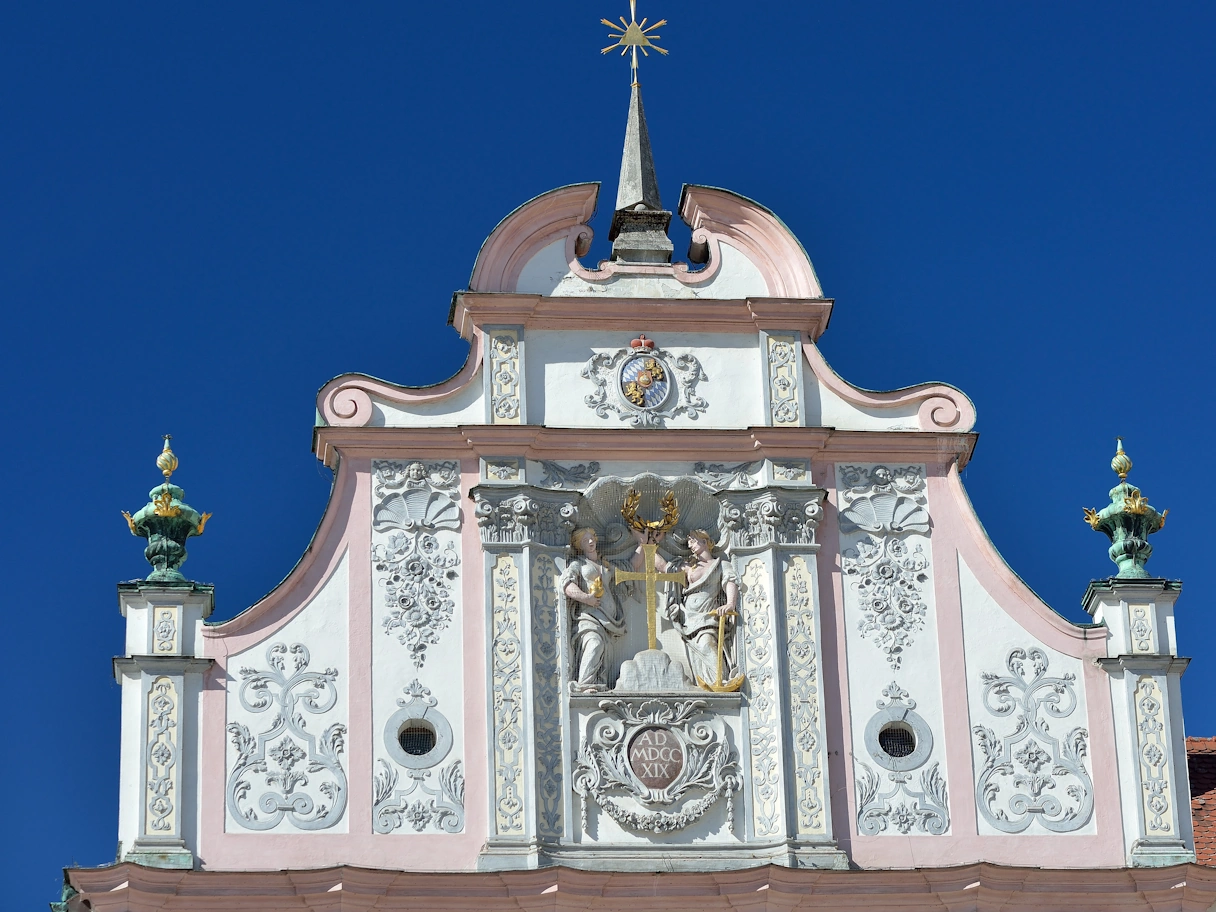 Gable Stucco on the Historic City Hall
