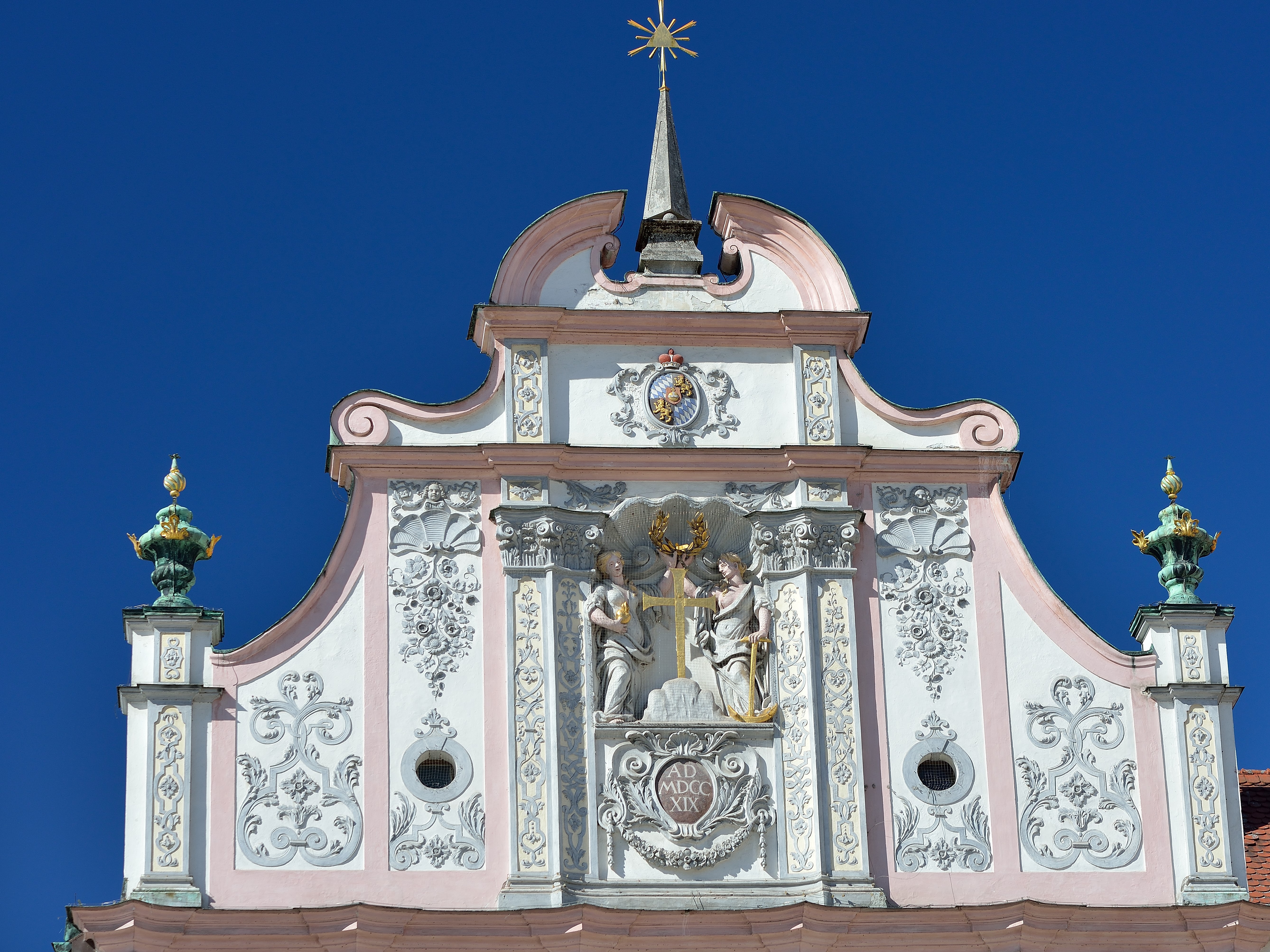 Gable Stucco on the Historic City Hall
