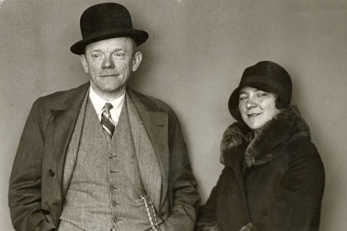 Valentin-Karlstadt-Musäum, Karl Valentin und Liesl Karlstadt in einer schwarz weiß Aufnahme