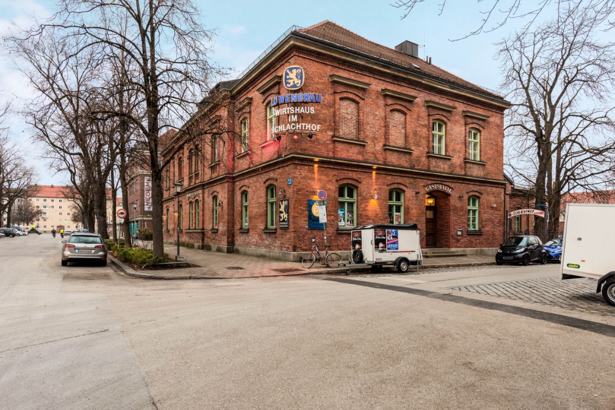 Wirtshaus im Schlachthof, München, Außenaufnahme